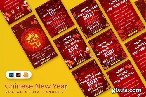 Chinese New Year Social Media Banners