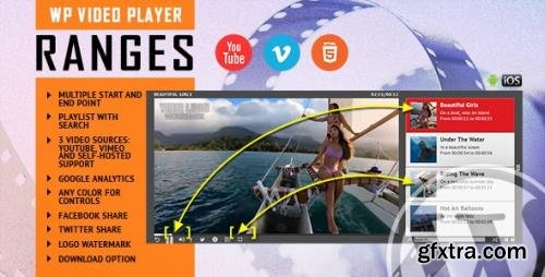 CodeCanyon - RANGES v1.1 - Video Player With Multiple Start and End Points - WordPress Plugin - 26208652