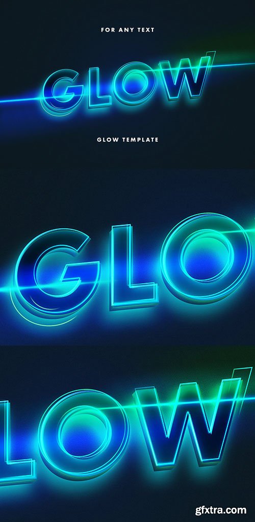 Glow Neon Photoshop Text Effect