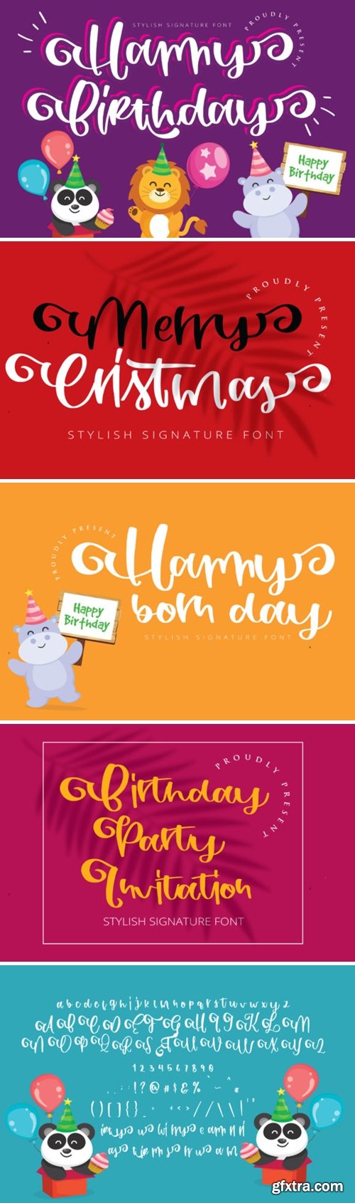 Happy Birthday Font