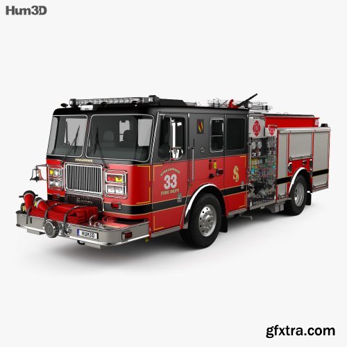 Seagrave Marauder II Fire Truck 2014 3D model