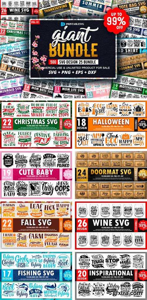 Giant 500 Design Bundle 4929554