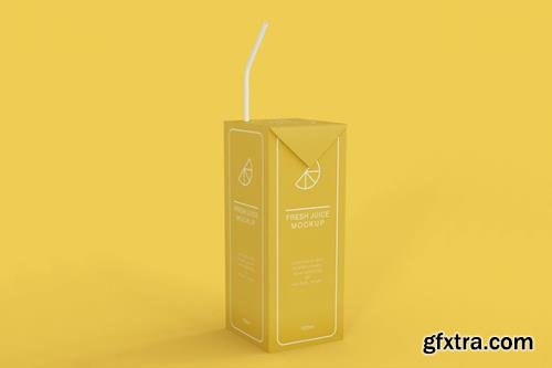 Juice Carton Packaging Mockup