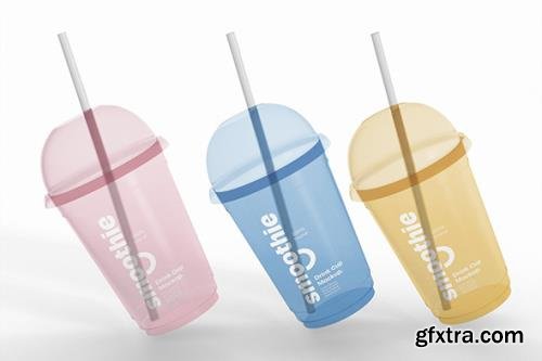 Fresh Smoothie Bottles Mockup