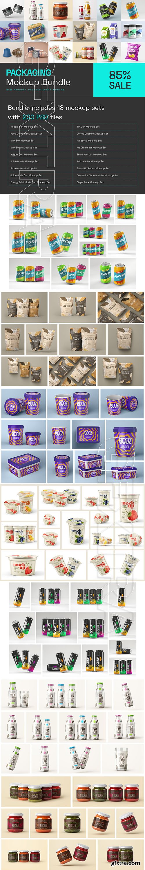 CreativeMarket - Packaging Mockup Bundle 5724841