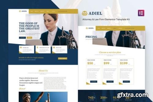 ThemeForest - Adiel v1.0.0 - Attorney & Law Firm Elementor Template Kit - 29965630