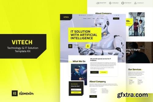 ThemeForest - Vitech v1.0.0 - Technology IT Solution Elementor Template Kit - 29966111