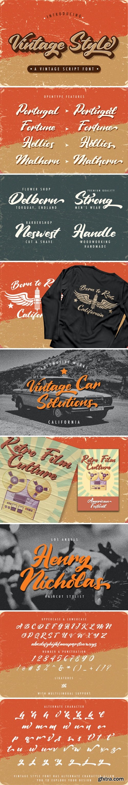 Vintage Style Font