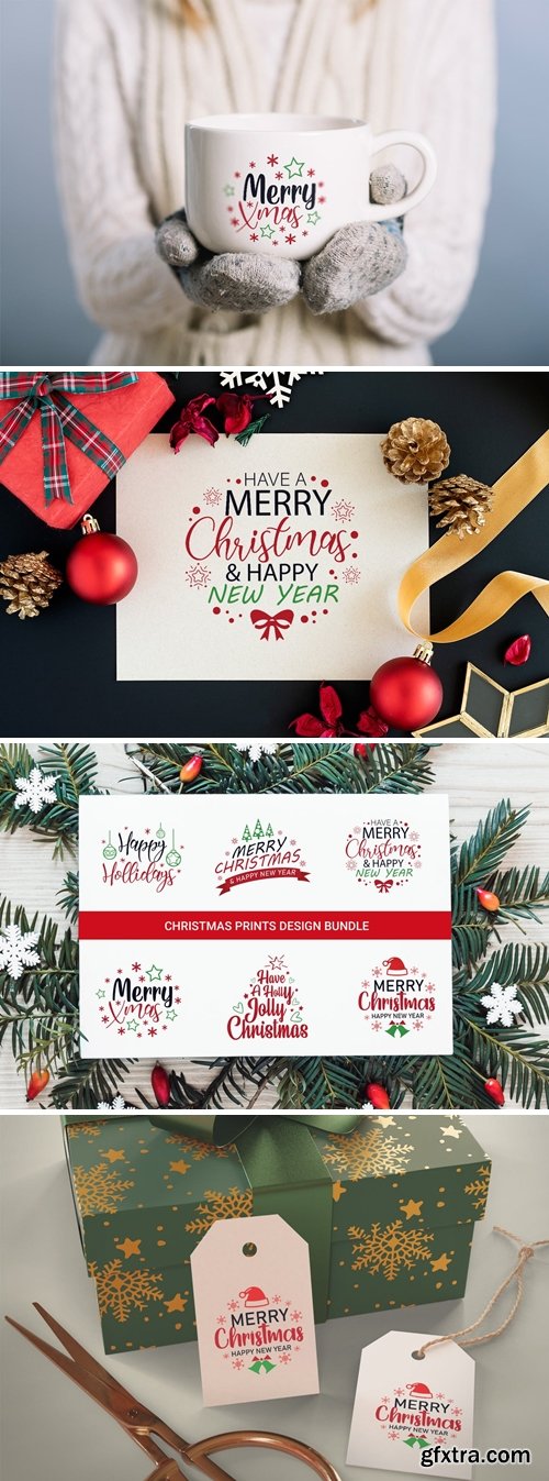 Christmas bundle svg Snowflakes svg Winter Santa