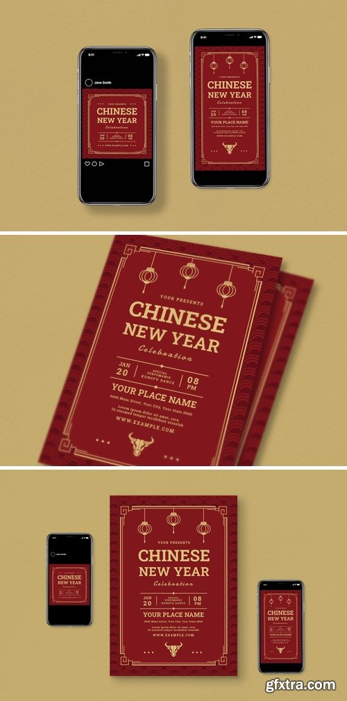 Chinese New Year Flyer Set