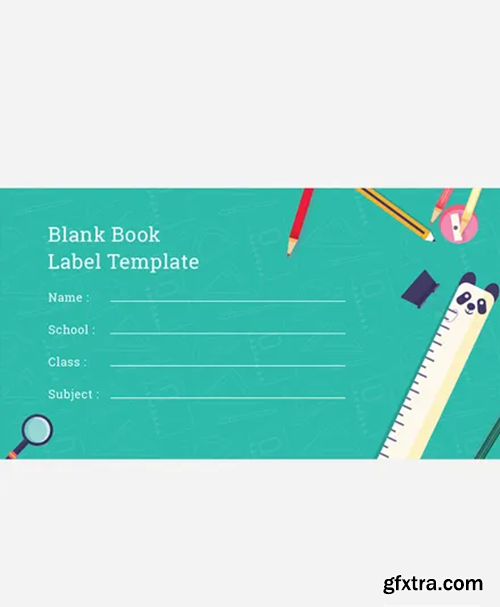 Notebook-Book-Label-Template