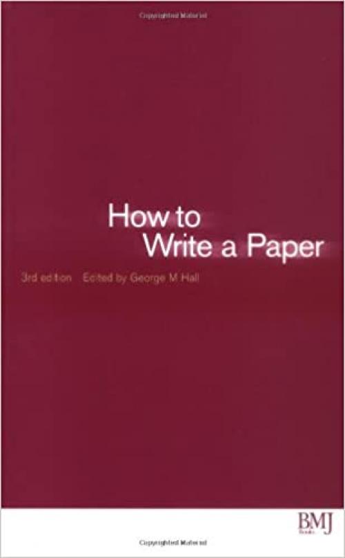  How to Write a Paper (HOW - How To) 