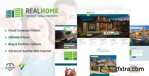 ThemeForest - RealHome v1.9 - Single Property WordPress Theme - 18767950