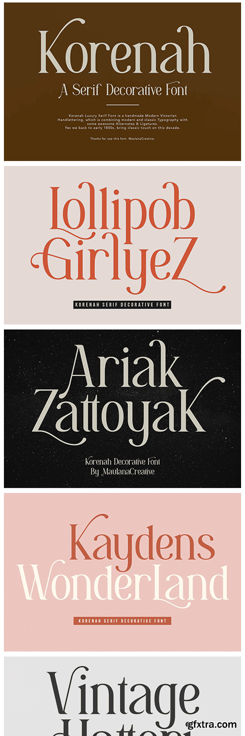 CM - Korenah Serif Decorative Display 5773983