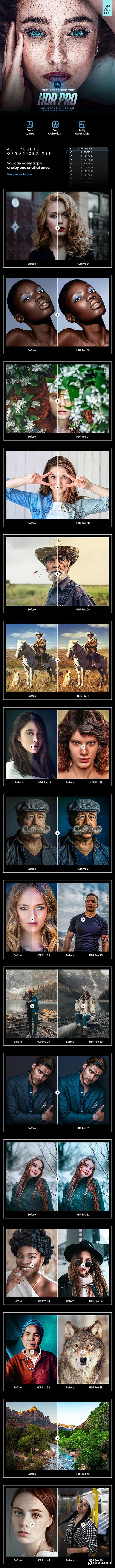 GraphicRiver - 47 HDR Pro Photoshop Actions 29829502