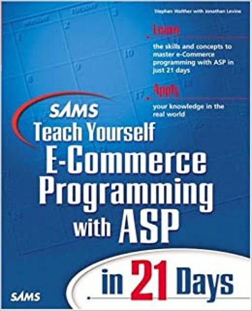  Sams Teach Yourself E-Commerce Programming with ASP in 21 Days 