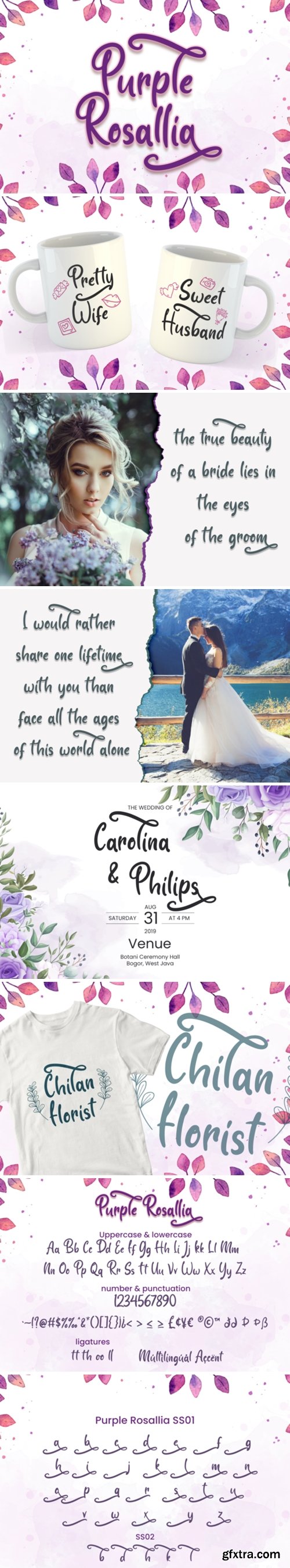 Purple Rosallia Font