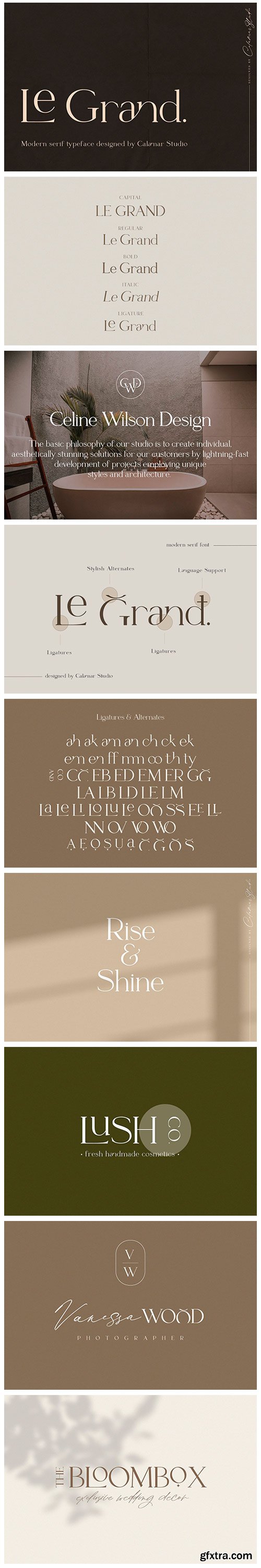 CM - Le Grand | Serif Ligature Font 4651331