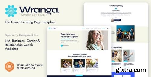 ThemeForest - Wranga v1.0 - Life, Business & Career Coach Feminine HTML Landing Page Template - 29994479