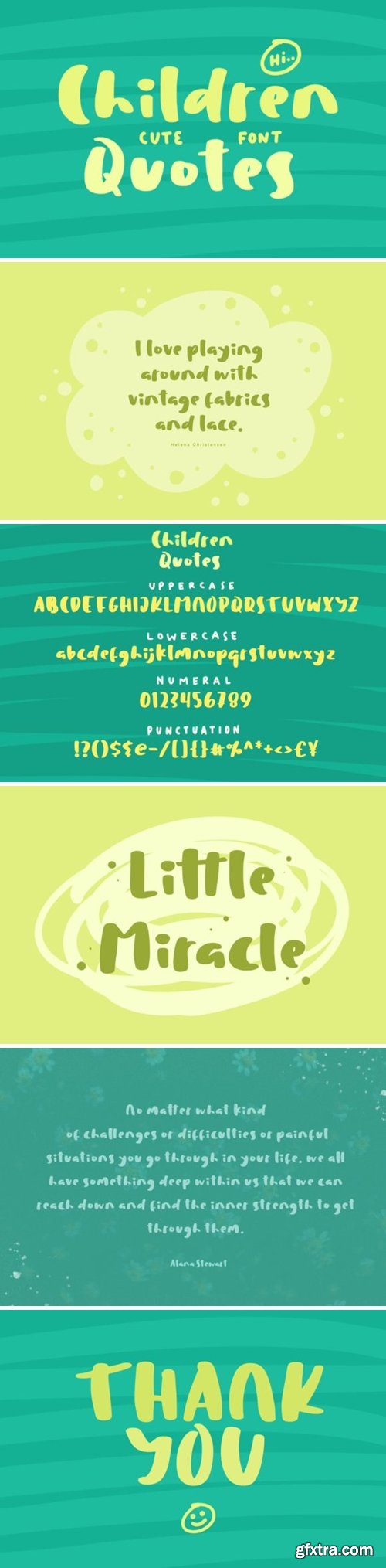 Children Quotes Font