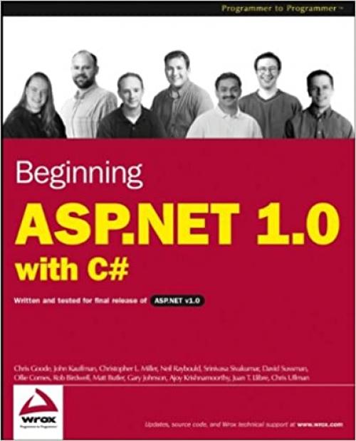  Beginning ASP.NET 1.0 with C# (Programmer to Programmer) 