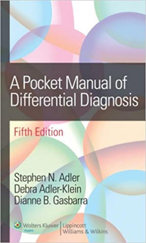  A Pocket Manual of Differential Diagnosis 