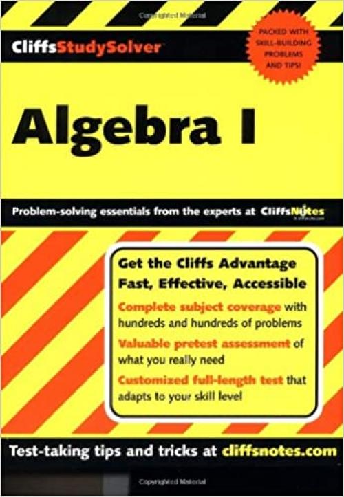  CliffsStudySolver Algebra I (Pt. I) 