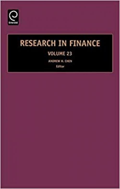  Research in Finance, Volume 23 (Research in Finance) 