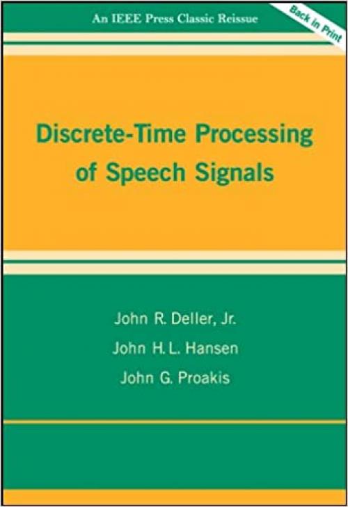  Discrete-Time Processing of Speech Signals 