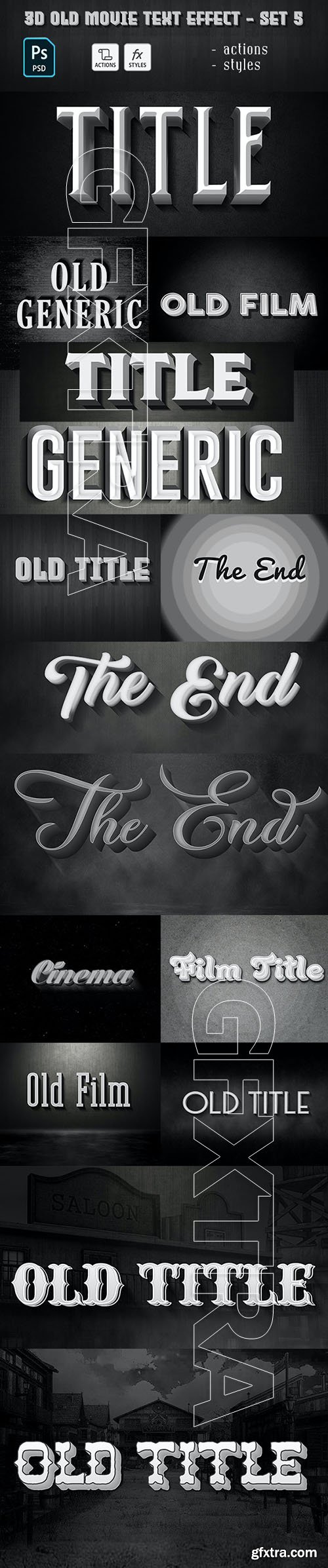 GraphicRiver - Old Movie Text Effect 29885827