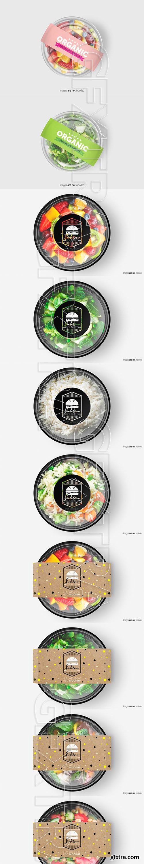 Salad box mockup