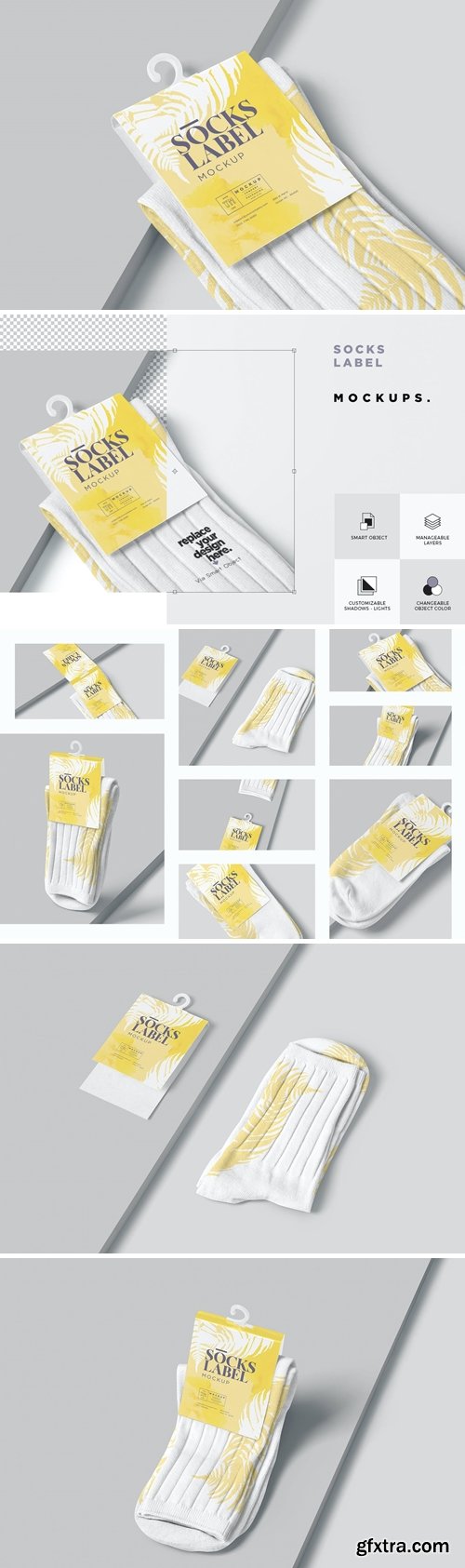 Socks Label Mockups