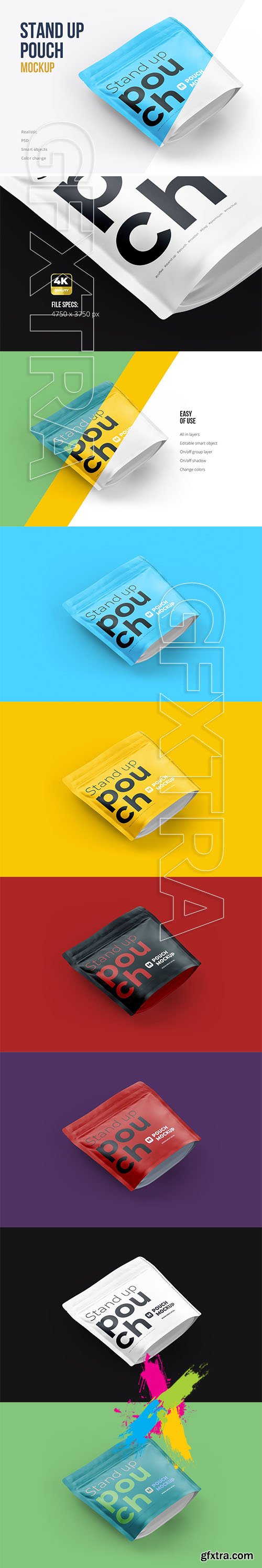 CreativeMarket - Stand-up Pouch Mockup (square) 5075208