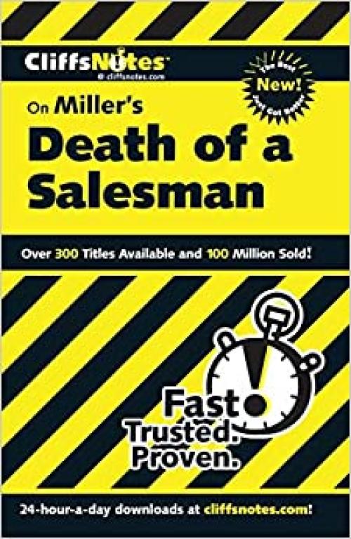  CliffsNotes on Miller's Death of a Salesman (Cliffsnotes Literature Guides) 