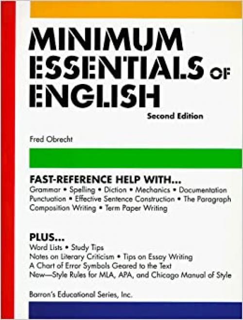  Minimum Essentials of English 