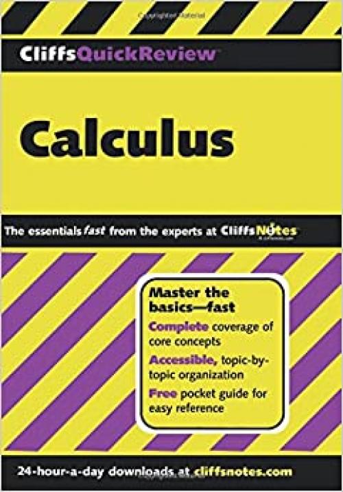  CliffsQuickReview Calculus (Cliffs Quick Review (Paperback)) 