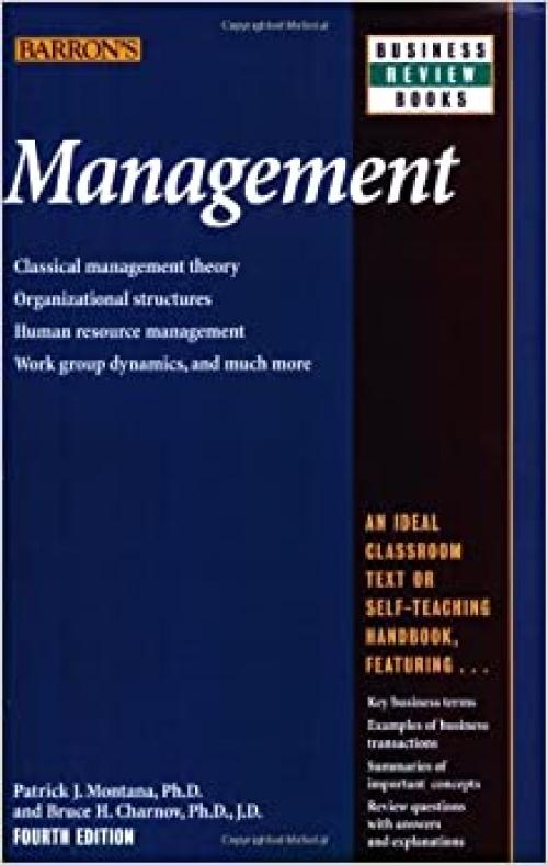  Management (Barron's Business Review Series) 