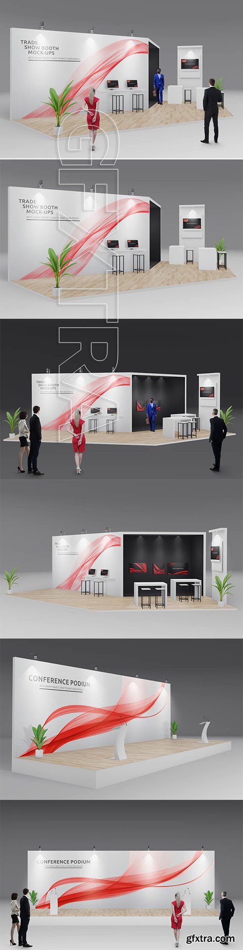 Trade Show Booth / Displays Mock-Ups Vol.3