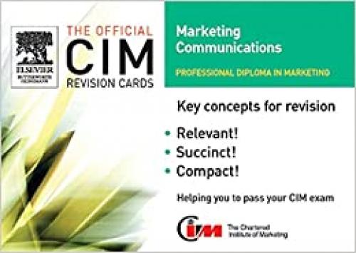  CIM Revision Cards 05/06: Marketing Communications (Official CIM Revision Cards) 