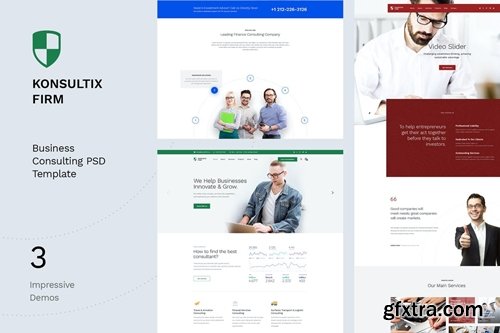 Konsult Firm - Business Consulting PSD Template