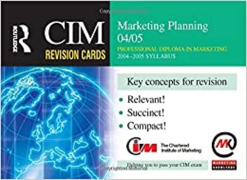  CIM Revision Cards: Marketing Planning 04/05 