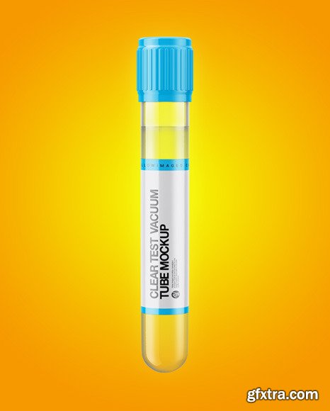 Clear Test Vaccum Tube Mockup 73098