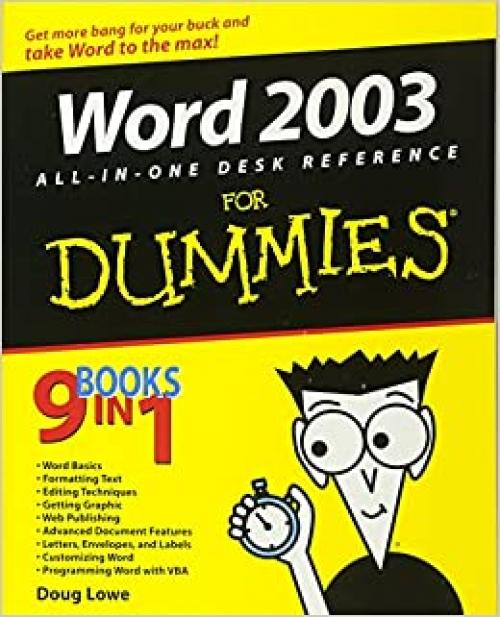  Word 2003 All-in-One Desk Reference For Dummies 