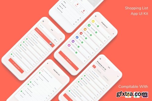 Shopping List App UI Kit