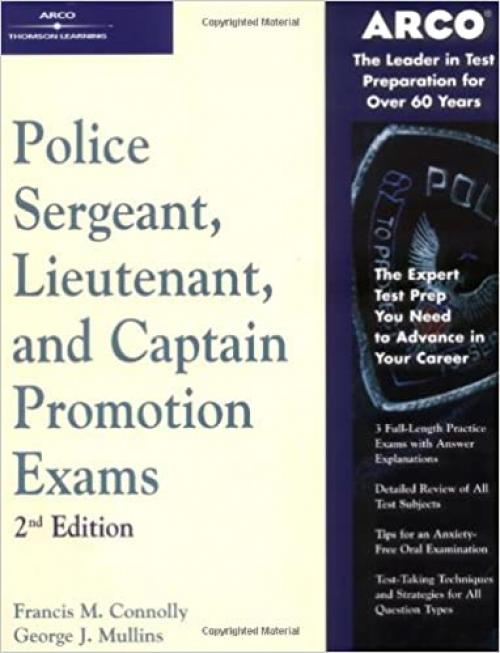  Police Sergeant, Lieutenant, and Captain Promotion Exams 