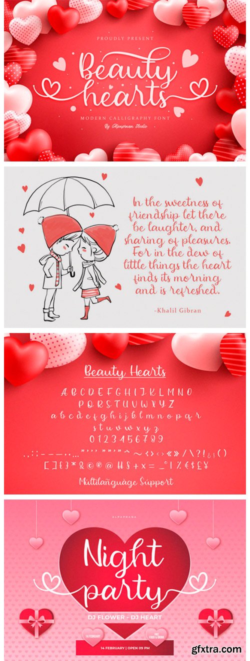 Beauty Hearts Font