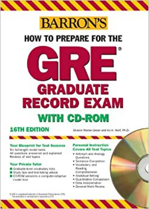  Barron's How To Prepare For The Gre: Graduate Record Examination 2005-2006 edition 