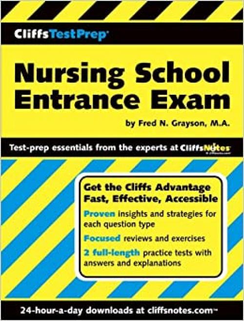  CliffsTestPrep Nursing School Entrance Exam 