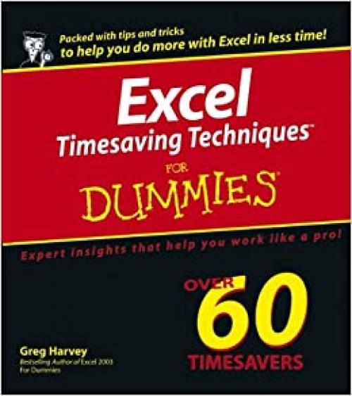  Excel Timesaving Techniques For Dummies 