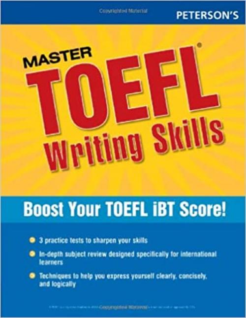  Master the TOEFL Writing Skills, 1st ed (Peterson's Master the TOEFL Writing Skills) 